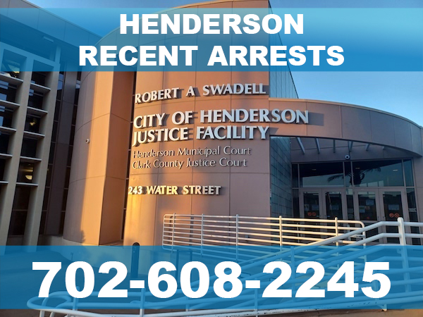 Henderson Recent Arrests
